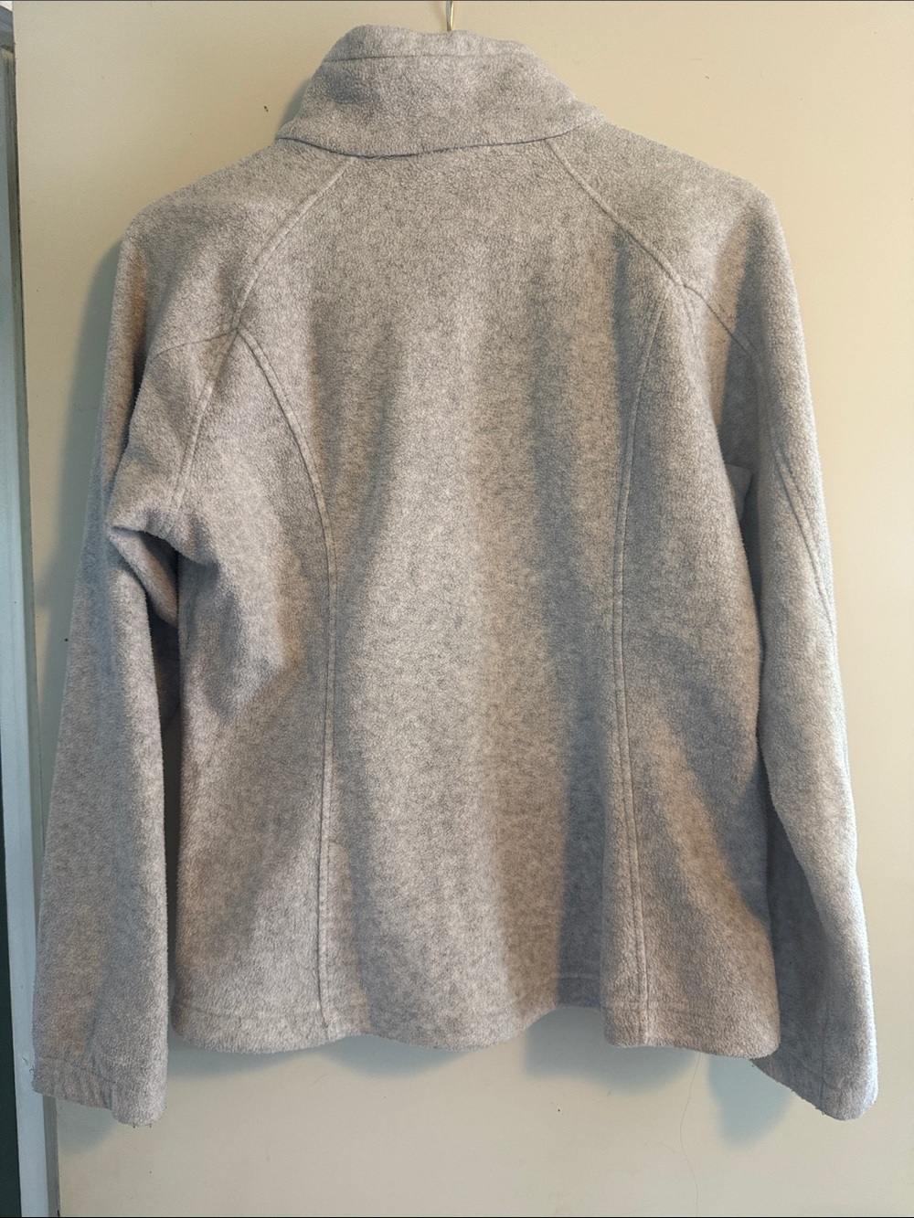 Columbia Women’s Light Grey Fleece Zip-Up Jacket Sz M - Picture 8 of 8